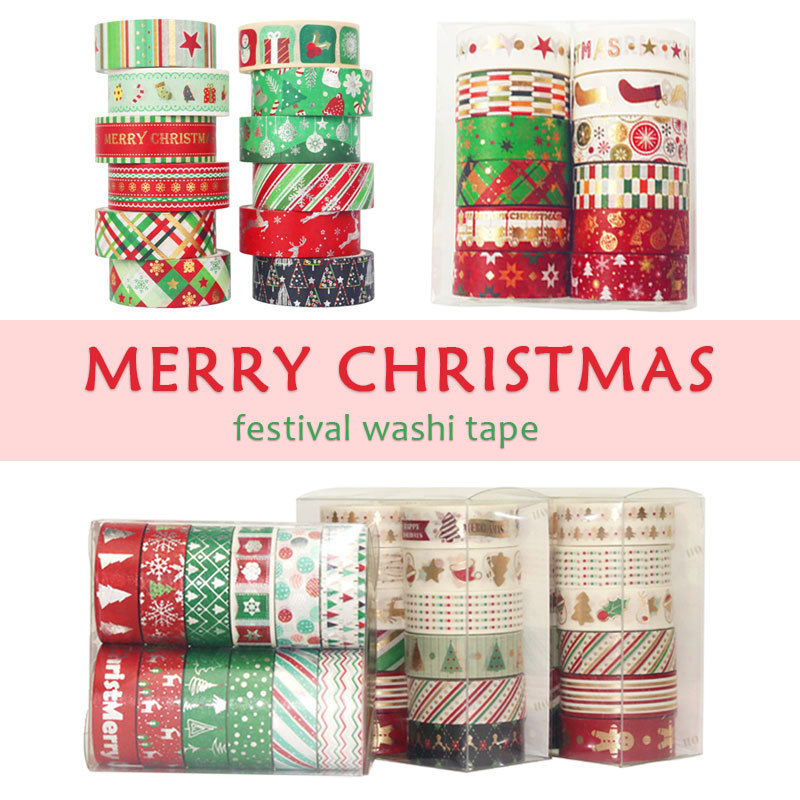 Washi Tape Set - 60 Meter Weihnachten Washi Tapes Set