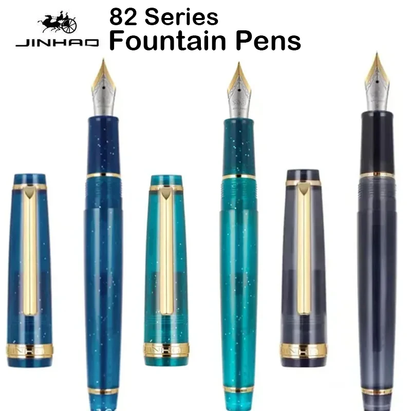 Stationery Supply Business - Jinhao 82-Füllfederhalter, luxuriöser transparenter Stift, Spin