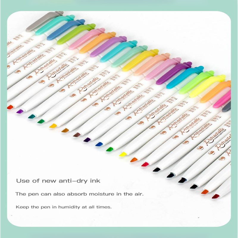 6-Farben-Textmarker mit Druckk – Highlighter Set Pastel Bewertung und Preis