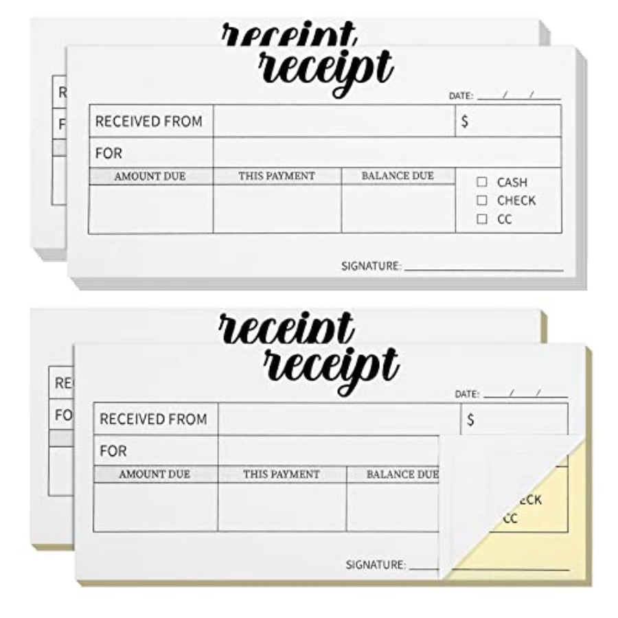 4 Stück Quittungsbücher, selbs – Carbon Copy Book Bewertung und Preis