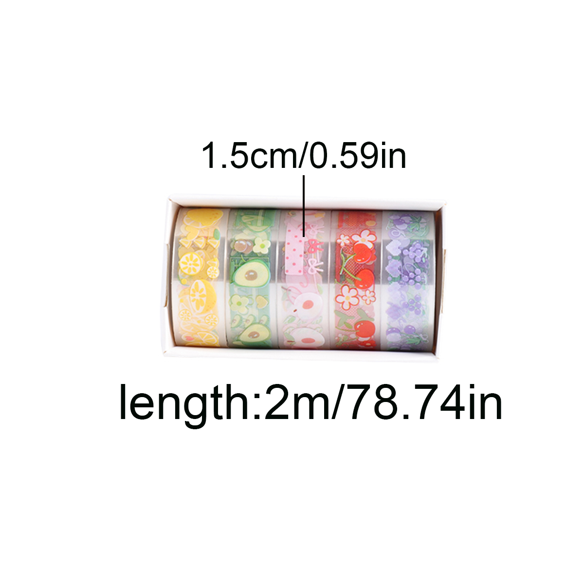 5 Rollen transparentes PET-Was – Washi Tape Set Bewertung und Preis