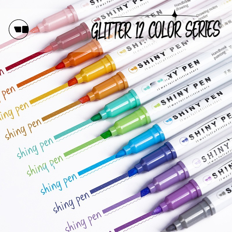 4 farben/Set Glitter Textmarke – Highlighter Set Pastel Bewertung und Preis
