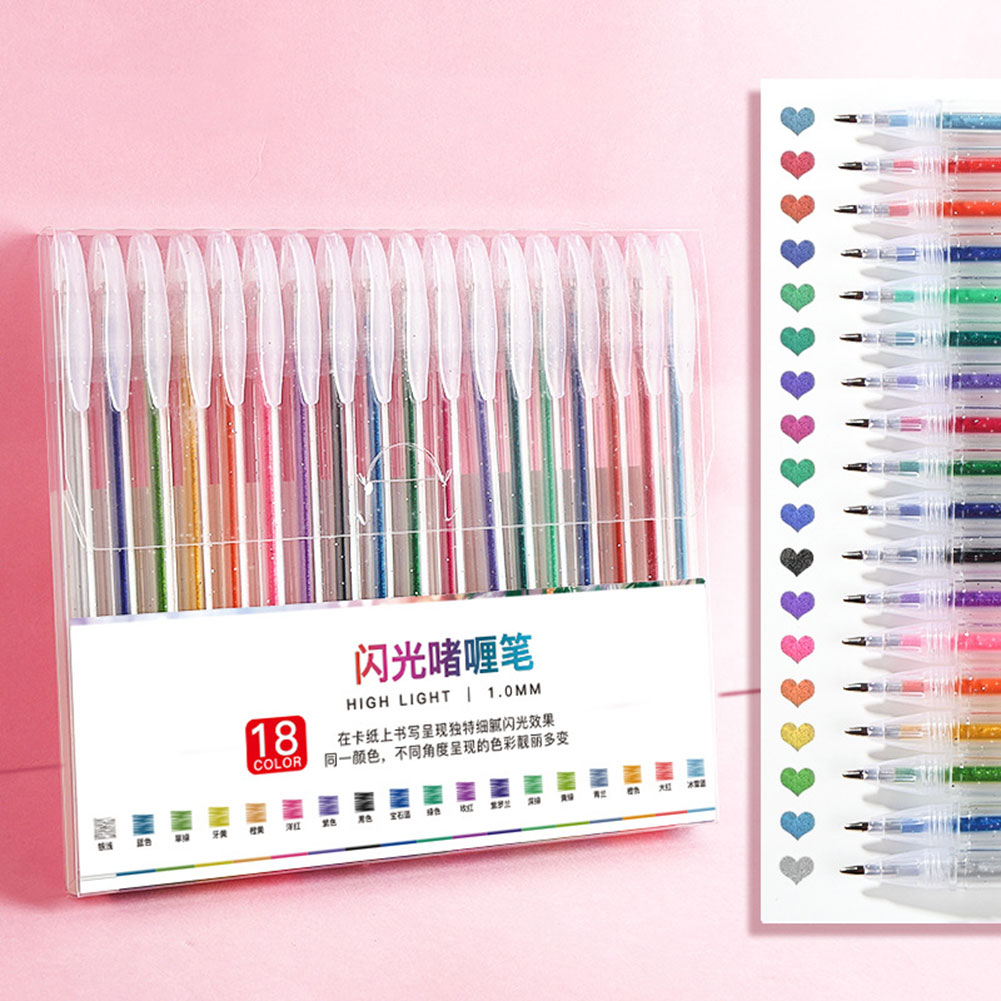 Glitzer-Gelstift-Set, glättend – Gel Ink Pen Set Bewertung und Preis