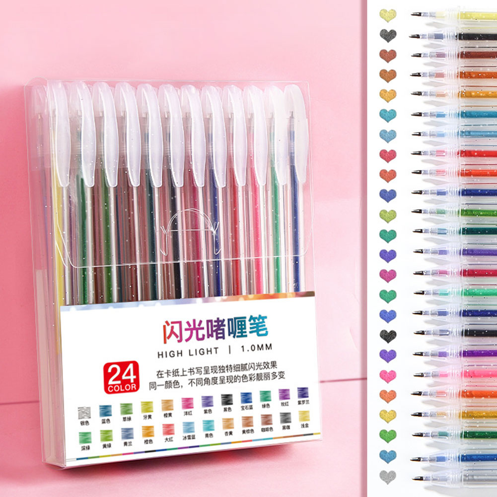 Glitzer-Gelstift-Set, glättend – Gel Ink Pen Set Bewertung und Preis