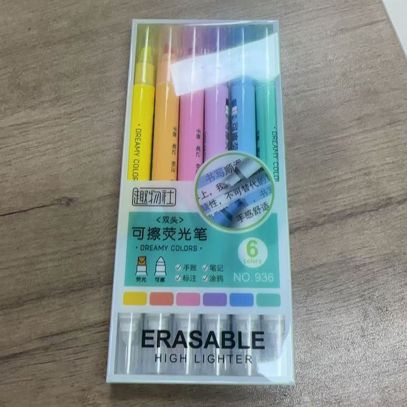 6 Stück löschbare Textmarker,  – Highlighter Set Pastel Bewertung und Preis