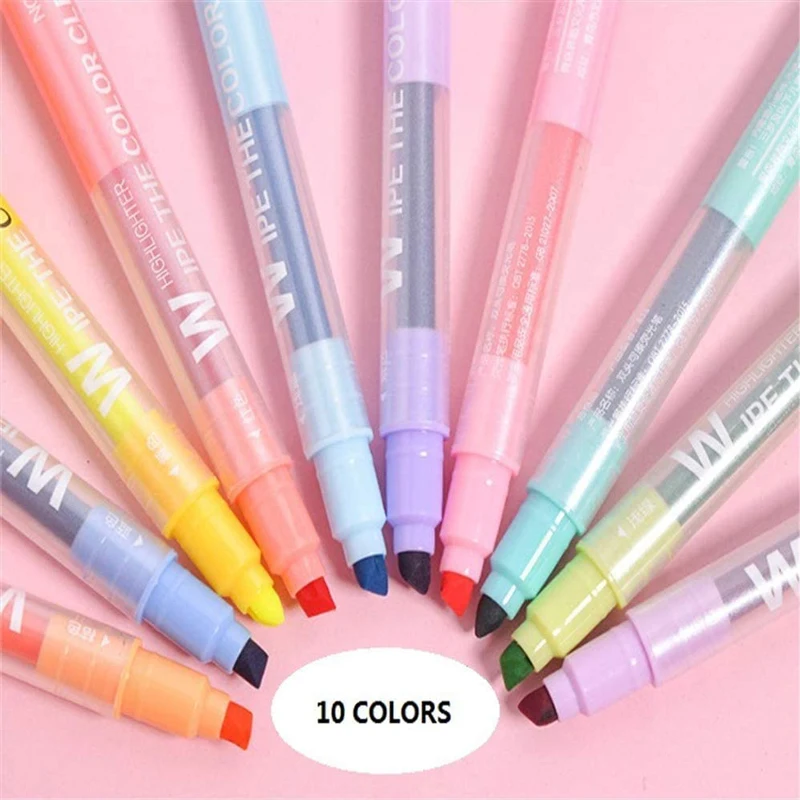 10 Farben, löschbarer Textmark – Highlighter Set Pastel Bewertung und Preis