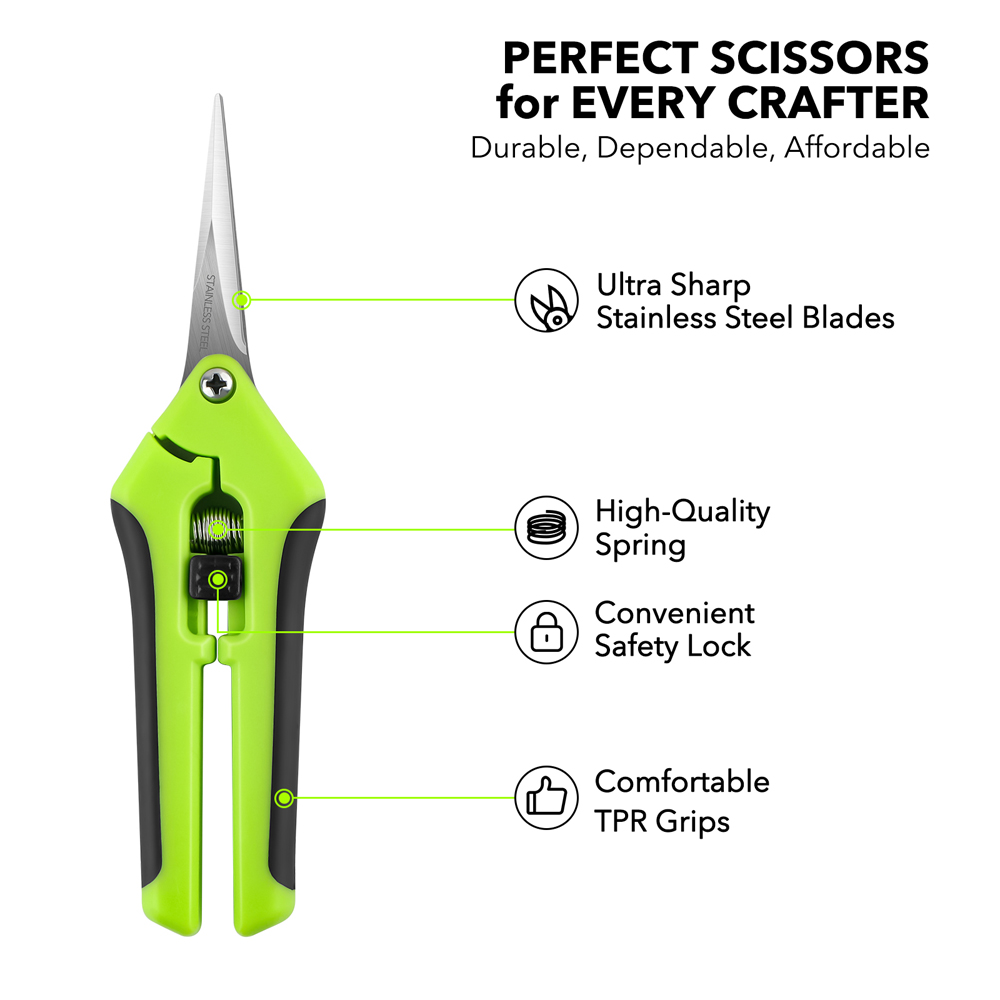 Ergonomische Schere mit Federw – Scissors Stainless Craft Bewertung und Preis