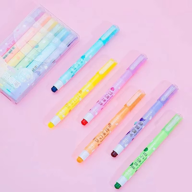 6 Farben/Set Pastell-Gel-Textm – Highlighter Set Pastel Bewertung und Preis